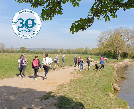 CANCELLED (hot weather) Association member helps celebrate 30 years of the Thames Path