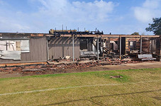 HWRCC cricket pavilion destroyed in fire