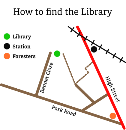 Library map white back title 420px w